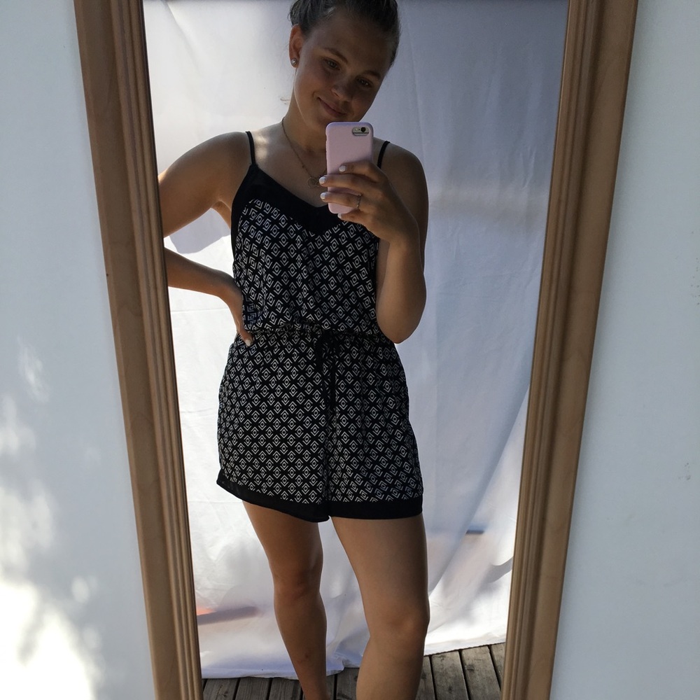 Black & White Romper